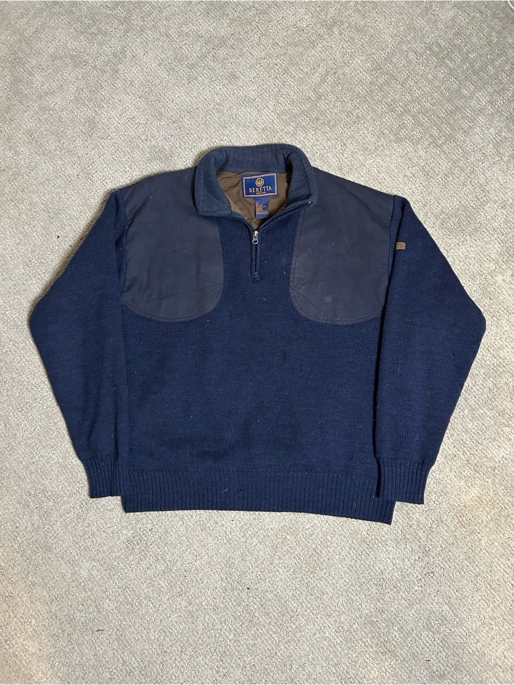 Beretta Windstopper Shooting Sweater Men’s Large Full Zip Wool Jacket Western